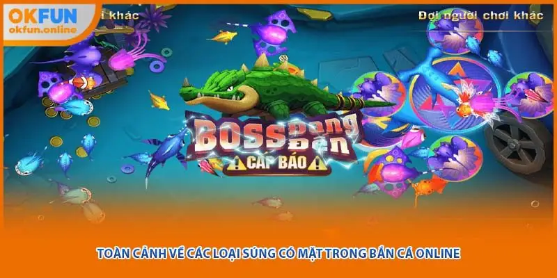 Toàn cảnh về các loại súng có mặt trong bắn cá online